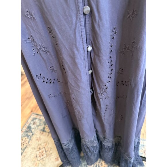 Johnny Was Gavin Maxi Dress S Empire waist Lace flowy Cottagecore Coquette Read - Picture 10 of 16